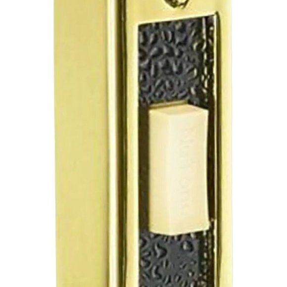 Nutone PB-19LGL‎ Solid Brass Pushbutton Door Bell Polished Brass - Picture 1 of 3